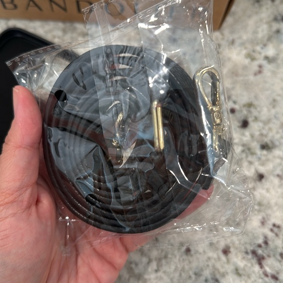 Bandolier Hailey Crossbody Phone Case in Black/Gold for Apple iPhone 14 Plus - Picture 10 of 10